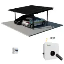 Solarcarport Komplettset für 2 Autos inkl. 15 Solarmodule & 6 kW Growatt Wechselrichter | Optional: Speicher, Wallbox & DC-ÜSS | Solamount