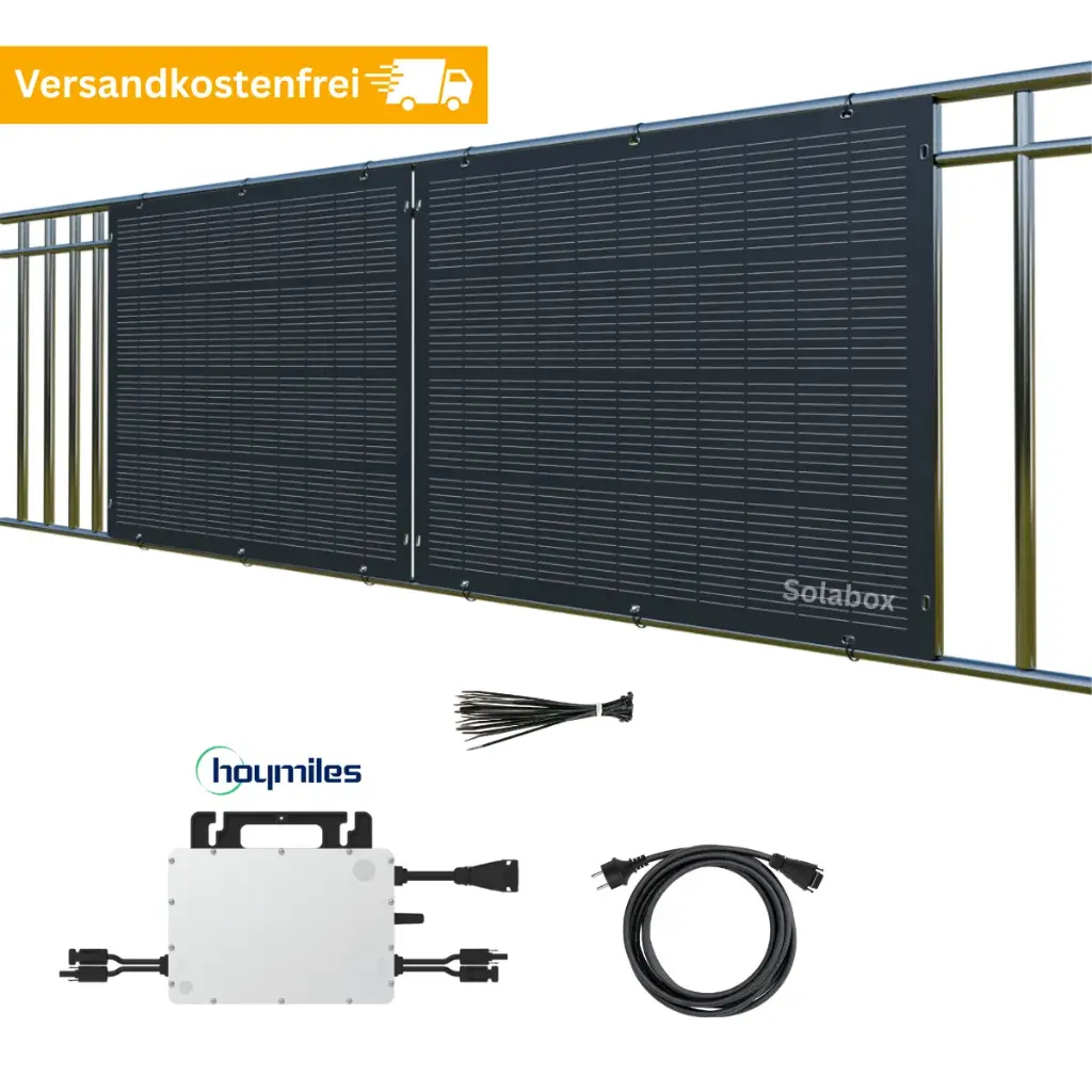Solabox Flex | Flexible Solarmodule 200W + 800W Wechselrichter Hoymiles | Optional Batterie