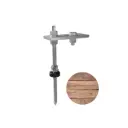  Stockschraube | 4 Stück | Holz/ Metall 