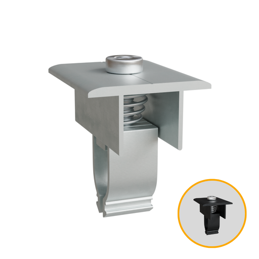 Mittelklemmen für Aluschiene | Set 4 Stück | Solamount