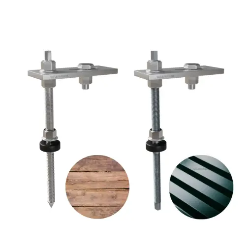  Stockschraube | 4 Stück | Holz/ Metall 