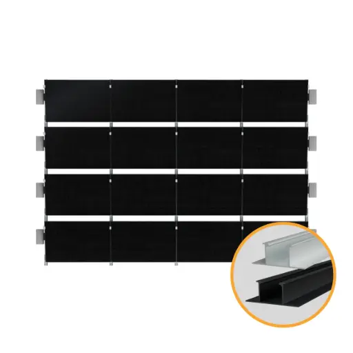 Flachdach Halterung für Solarmodule Konfigurator | Individuell anpassbar | ohne Bohren | Solamount